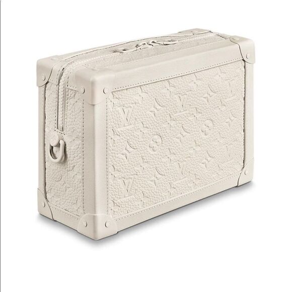 Louis Vuitton Virgil Abloh Crossbody Matte White Soft Trunk w/ Chain M53287 SS19 - Picture 4 of 15